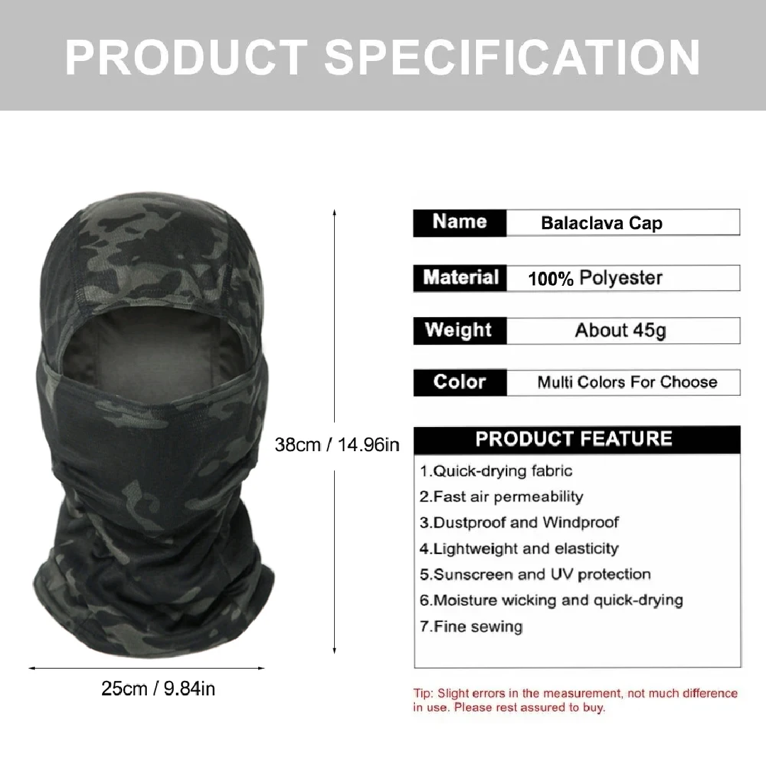 Tarnmuster-Sturmhaube Fahrrad- – Balaclava Ski Mask Bewertung und Preis